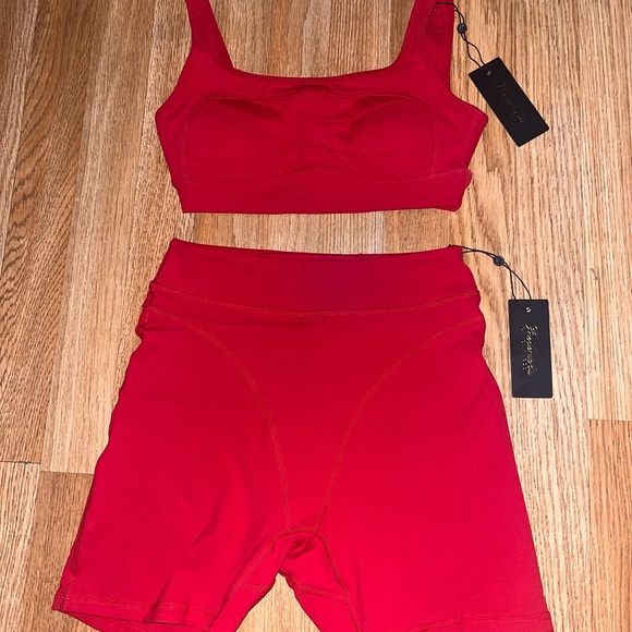 Honey Birdette Pants - Frederick's of Hollywood Bold Red Activewear